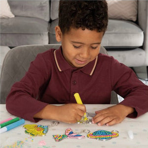 Galt Suncatcher Keyrings Craft Kit Lifestyle with Boy