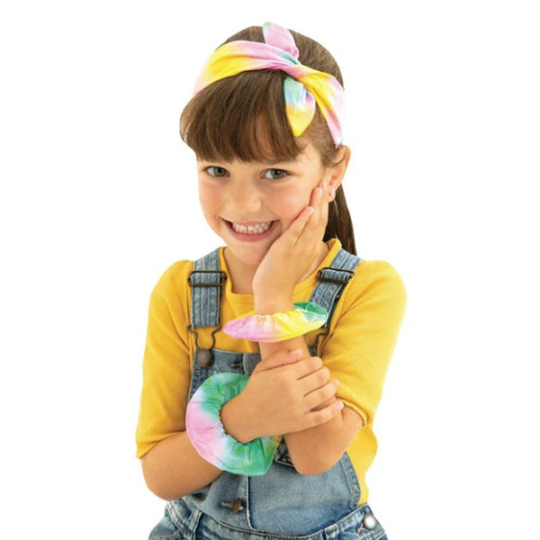 Galt Tie Dye Kit Lifestyle of Girl Wearing Accessories