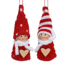 Gisela Graham Bundled Up Hanging Figure (Assorted Designs)