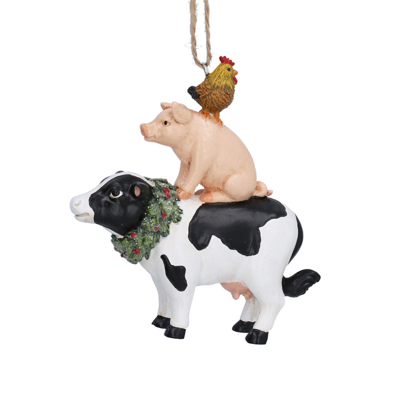 Gisela Graham Festive Farmyard Stack