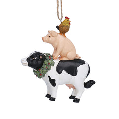 Gisela Graham Festive Farmyard Stack
