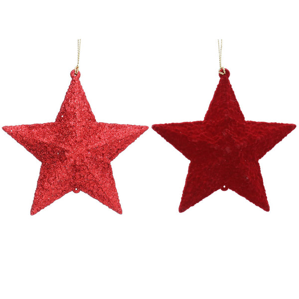 Gisela Graham Flock OR Glitter Star (Assorted Designs)