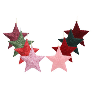 Gisela Graham Flock OR Glitter Star (Assorted Designs)