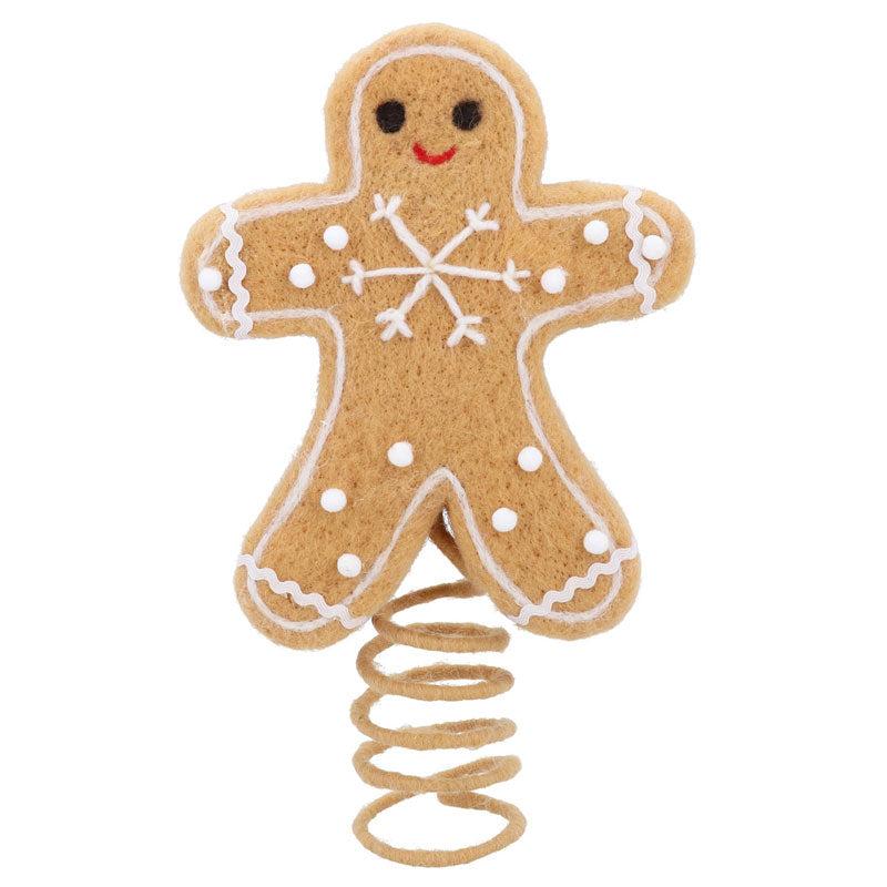 Gisela Graham Jolly Gingerbread Tree Topper