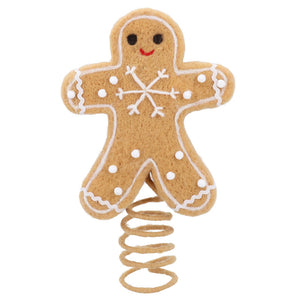 Gisela Graham Jolly Gingerbread Tree Topper