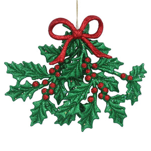 Gisela Graham Glitter Holly Spray