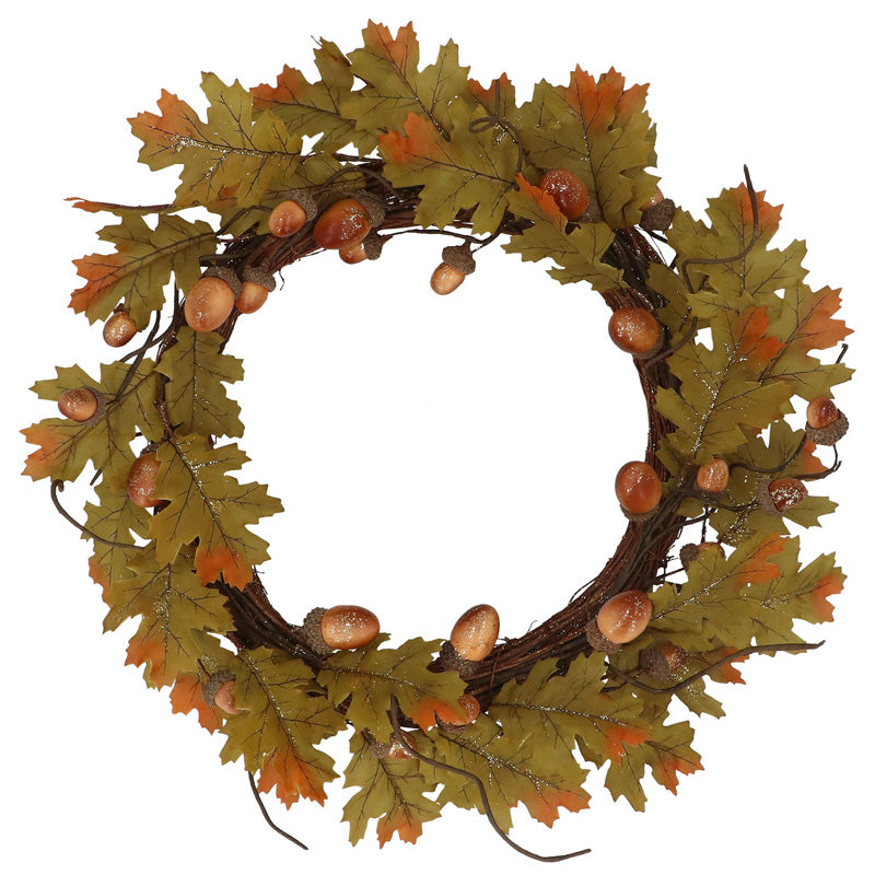 Gisela Graham Golden Oak & Acorn Wreath