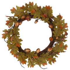 Gisela Graham Golden Oak & Acorn Wreath