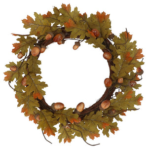 Gisela Graham Golden Oak & Acorn Wreath
