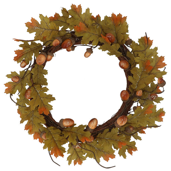 Gisela Graham Golden Oak & Acorn Wreath