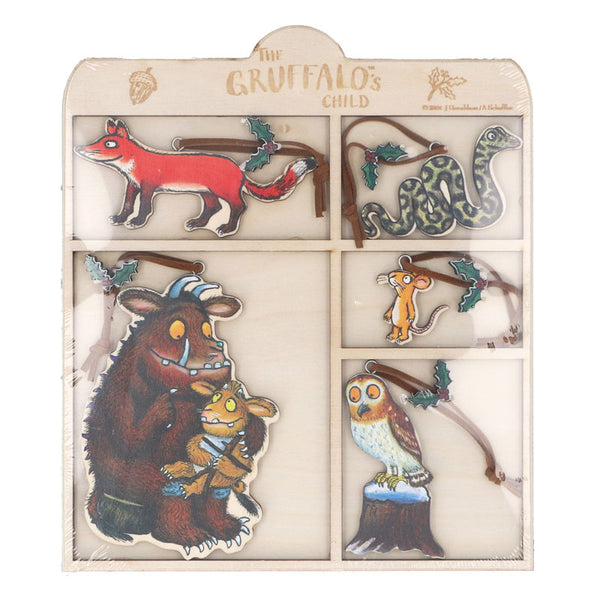 Gisela Graham Gruffalo & Son Decorations (Set of 5)