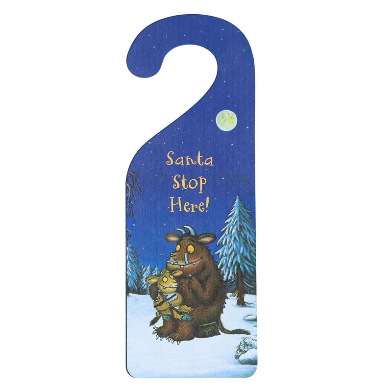 Gisela Graham Santa Stop Here Gruffalo Door Hanger