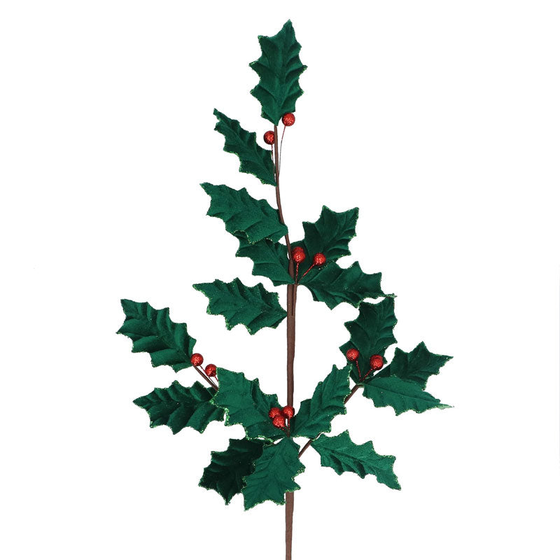 Gisela Graham Holly Jolly Spray (79cm)