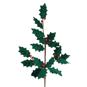 Gisela Graham Holly Jolly Spray (79cm)
