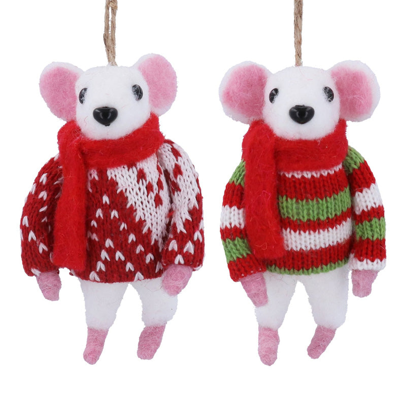 Gisela Graham Jolly Jumper Mouse (Assorted Designs)
