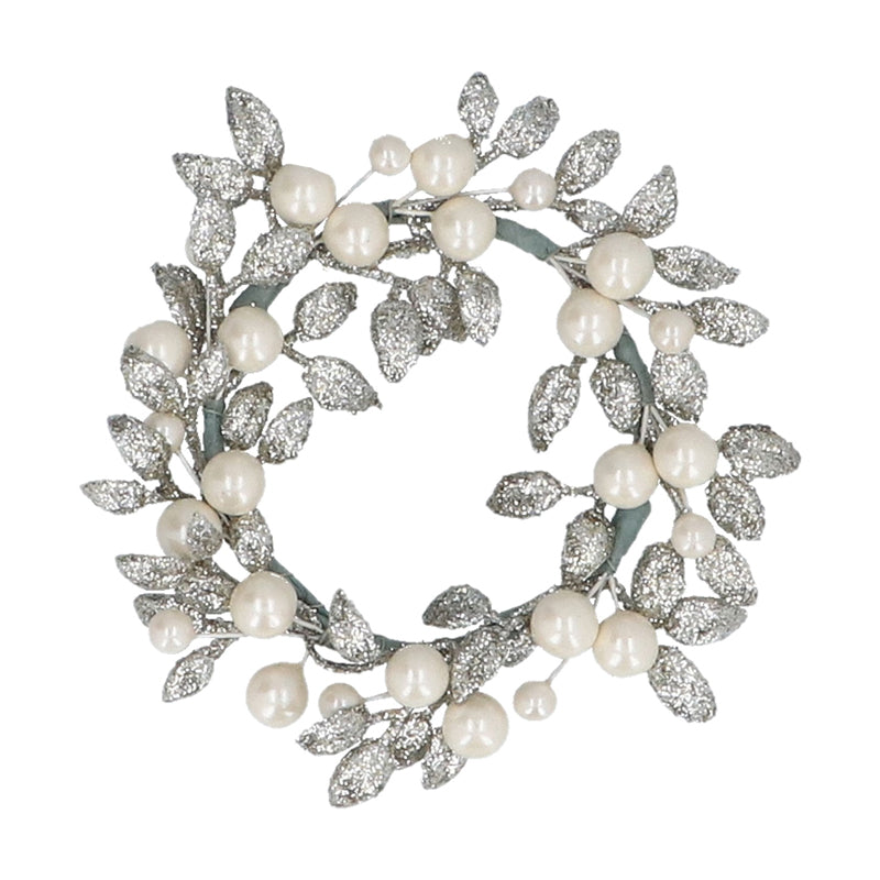 Gisela Graham Glitter & Pearl Candle Ring