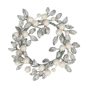 Gisela Graham Glitter & Pearl Candle Ring