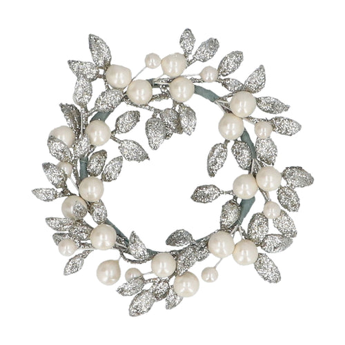 Gisela Graham Glitter & Pearl Candle Ring