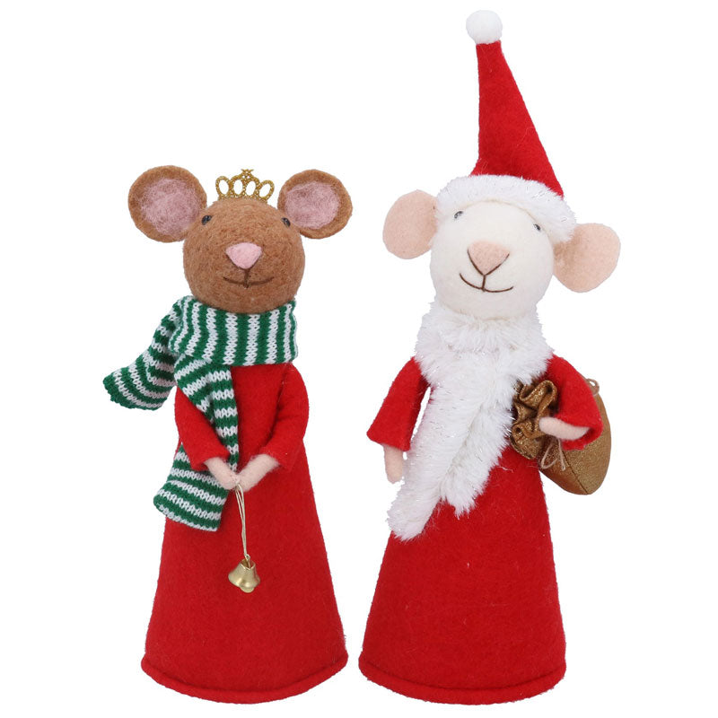 Gisela Graham Merry Mouse Tree Topper (Assorted Designs)
