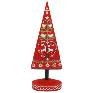 Gisela Graham Nordic Heartwood Reindeer Tree