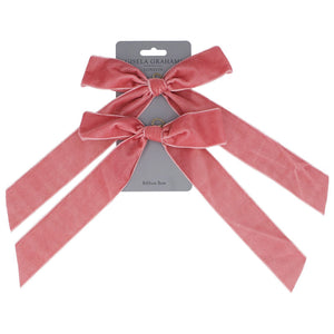 Gisela Graham Sugarplum Velvet Bows (Pack of 2)