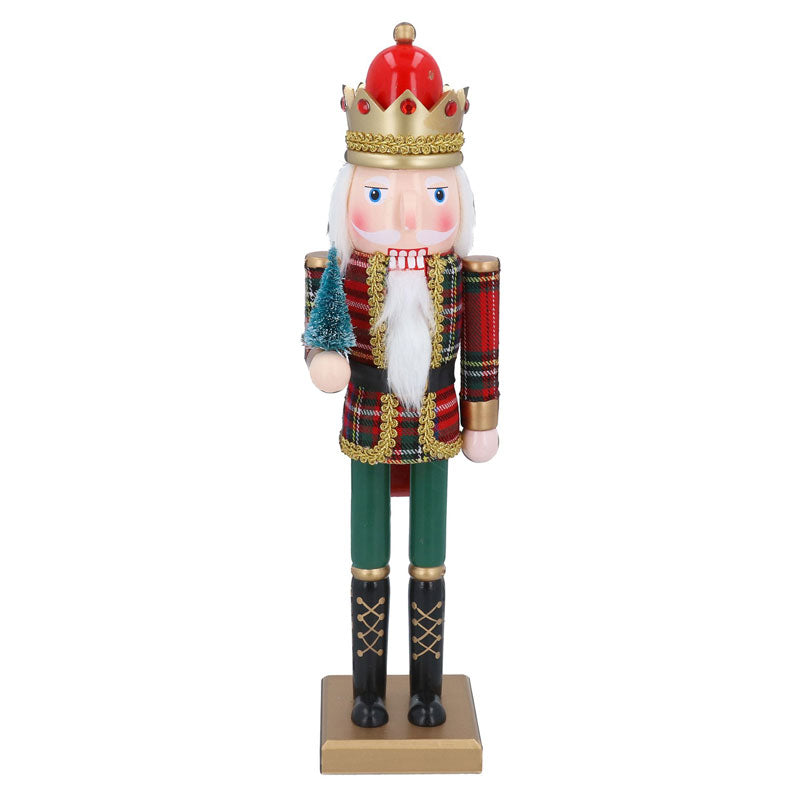 Gisela Graham Plaid & Pine Nutcracker