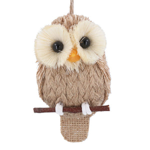 Gisela Graham Rustic Bristle Owl