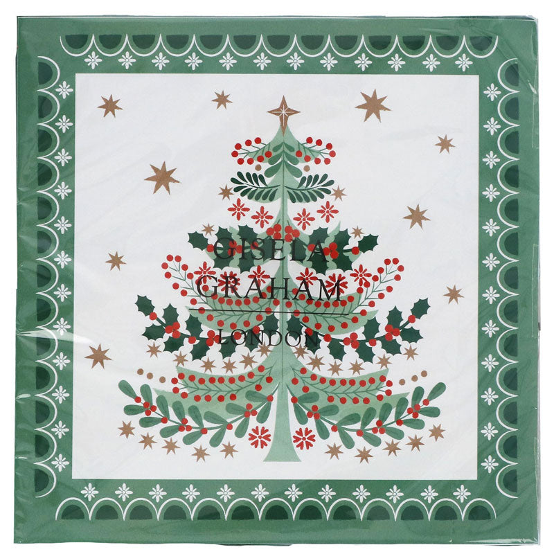 Gisela Graham Paper Napkins - Nordic Fir (Pack of 20)