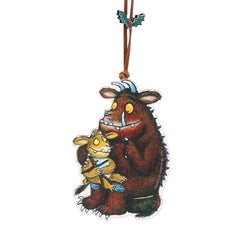 Gisela Graham Gruffalo Snowy Snuggle Wooden Ornament