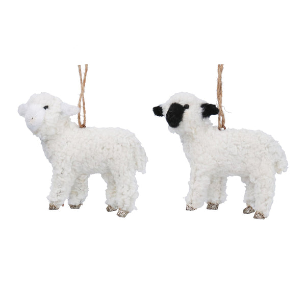 Gisela Graham Sparkle Hoof Lamb (Assorted Designs)