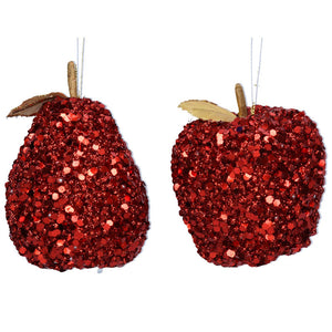 Gisela Graham Sparkling Crimson Fruit (Assorted Designs)