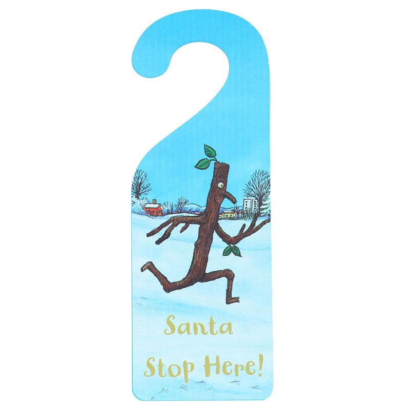 Gisela Graham Santa Stop Here Stick Man Door Hanger