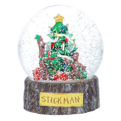 Gisela Graham Stickman Snowy Spruce Snow Globe