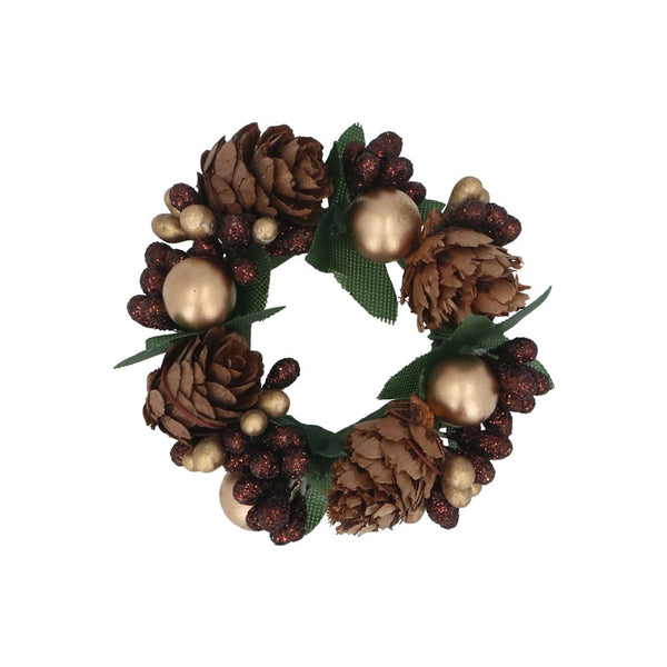 Gisela Graham Sugar-Bronzed Forest Candle Ring