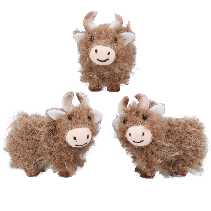 Gisela Graham Wee Woolly Highland Cow (Assorted Designs)
