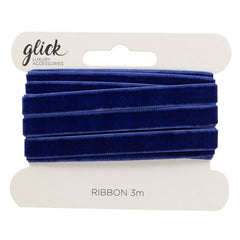 Glick Navy Velvet Ribbon