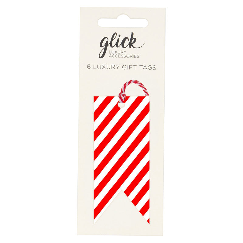 Glick Candy Cane Gift Tags (Pack of 6)
