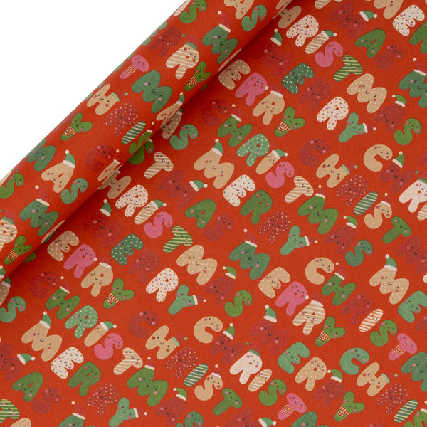 Glick Cheerful Greetings Kraft Gift Wrap (3m)