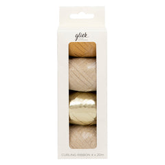 Glick Gold Curling Ribbon Multipack
