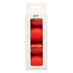 Glick Red Curling Ribbon Multipack