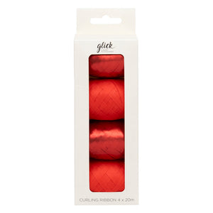 Glick Red Curling Ribbon Multipack