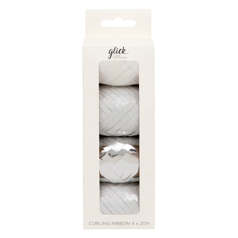 Glick Silver Curling Ribbon Multipack