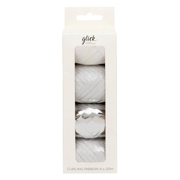 Glick Silver Curling Ribbon Multipack