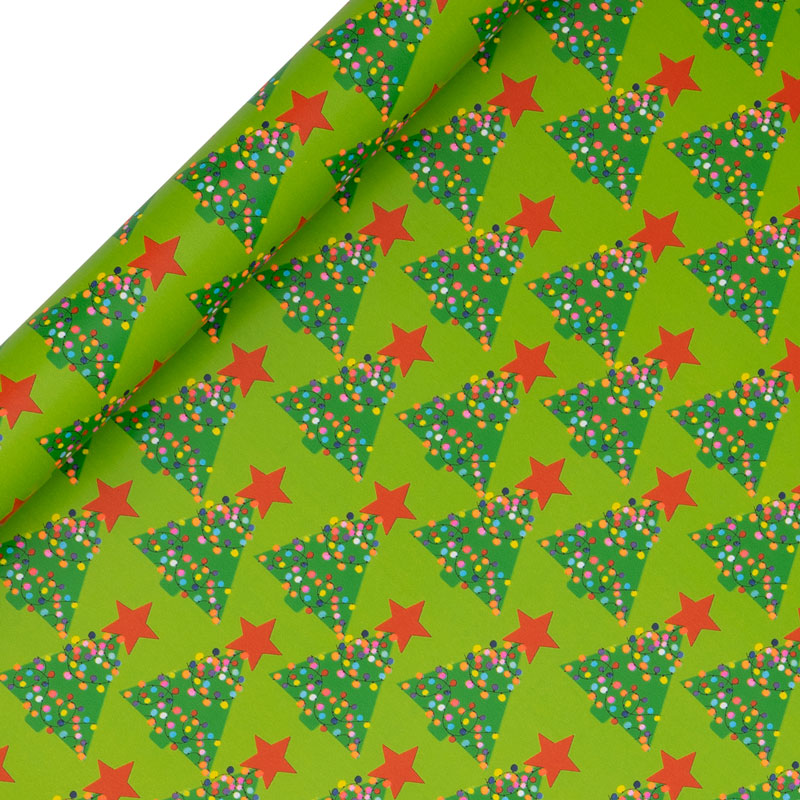 Glick Emerald Tree Gift Wrap (4m)