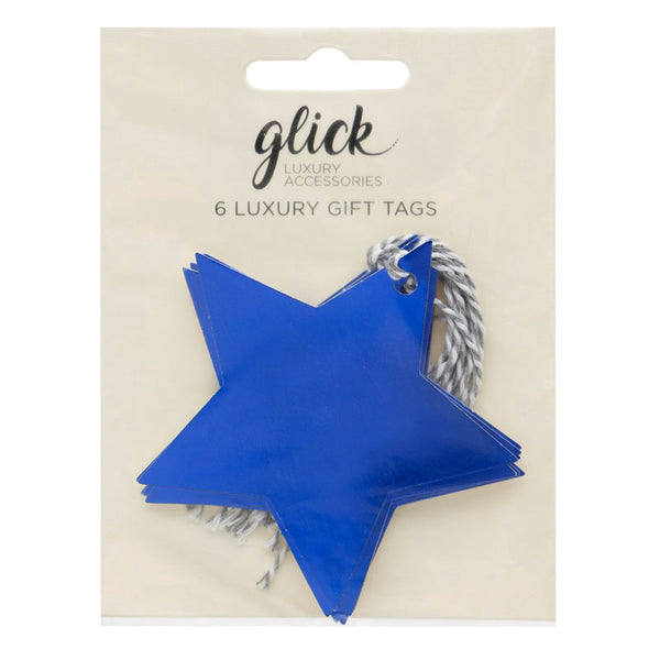 Glick Navy Star Gift Tags (Pack of 6)