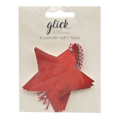 Glick Red Star Gift Tags (Pack of 6)