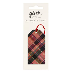 Glick Sugarplum Tartan Gift Tags (Pack of 6)