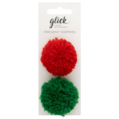 Glick Pom Pom Present Toppers (Pack of 2)