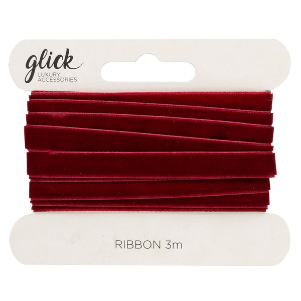 Glick Red Velvet Ribbon