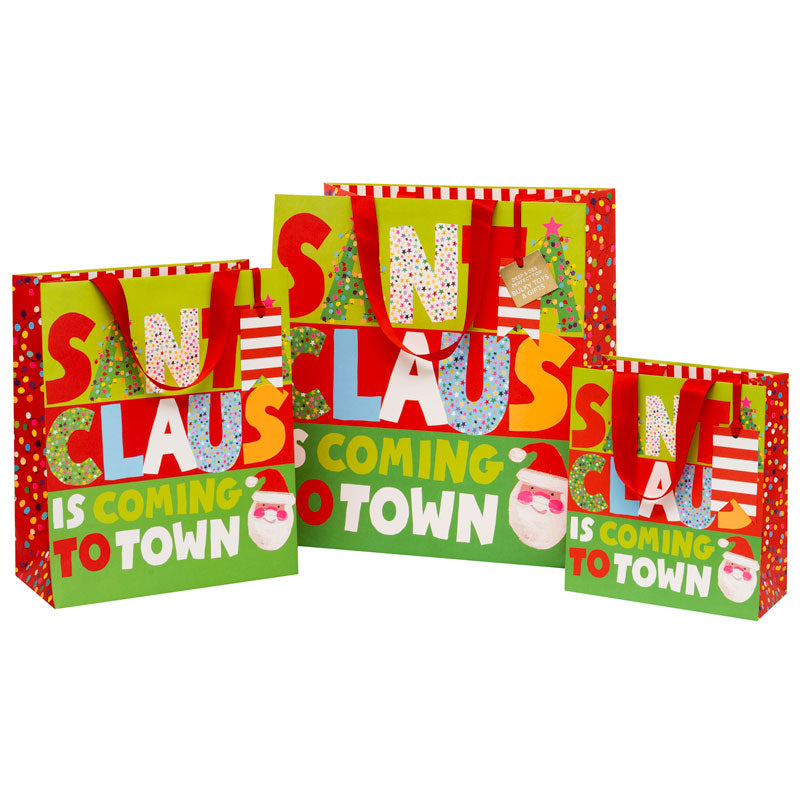Glick Santa Is Coming To Town Gift Bag